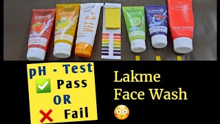 Lakme Face Wash pH Test  Lakme Face Wash Safe or not [upl. by Dorolisa]