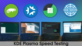 Manjaro vs KDE Neon vs Kubuntu vs OpenSUSE  KDE Plasma Speed Test [upl. by Ardnalac]