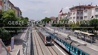 GebzeHalkalı Marmaray Line Tour [upl. by Sirmons295]