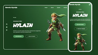 How To Make A Responsive Website Using HTML And CSS Gaming Website Design Step by Step [upl. by Ainniz960]