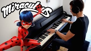 MIRACULOUS LADYBUG  Theme Song  In The Rain Piano [upl. by Imotih425]