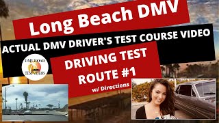 ACTUAL TEST ROUTE Long Beach DMV Driving Test Route 1 Behind The Wheel Drivers Training Education [upl. by Namyl210]