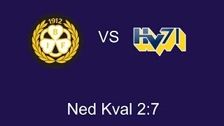 HV71Brynäs IF NedKval 27 SHL [upl. by Ynaoj739]