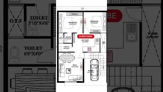 25×35 Duplex house plan  east facing [upl. by Scrogan]