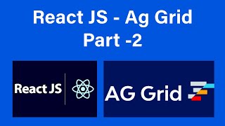 8 ReactJS  AgGrid Tutorial  Basic Example with Header Parameters  Part 2 [upl. by Lalat]