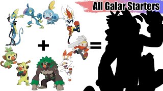 All Galar Starters Evolution Pokémon Fusion  Drawing WORLD RECORDS  Max S [upl. by Tatianna]