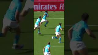 When Uruguay stunned Fiji rugby speed fast tackle rwc2023 shorts [upl. by Trask]