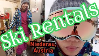 Where to RENT Ski Materials in Niederau Austria [upl. by Robbin]