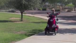 EWheels EW72 Four Wheel Mobility Scooter Review [upl. by Neelyad]