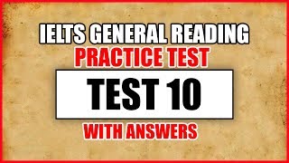 IELTS General Reading Practice Test 10 With Answers [upl. by Takashi]