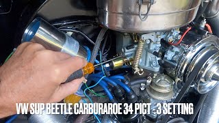 VW Carb Idle setting for 34 PICT 3 [upl. by Divine]