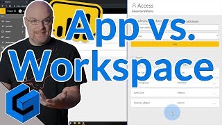 Power BI Apps vs App Workspace the new Viewer role [upl. by Carpet641]