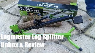 Logmaster Log Splitter Unbox and Review [upl. by Urbanna]