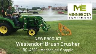 Westendorf Brush Cutter BC4200 – Mechanical Grapple [upl. by Assiled]