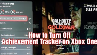 How to turn off Achievement Tracker on Xbox One [upl. by Aleunam]