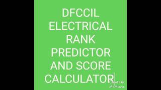 DFCCIL EXECUTIVE SCORE AND RANK CALCULATOR LINK IN DESCRIPTION [upl. by Lais]