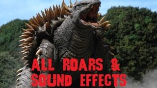 All Anguirus Roars amp Sound Effects 19552004 [upl. by Oster]