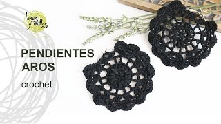 Tutorial Pendientes o Aros a Crochet o Ganchillo [upl. by Gerardo]