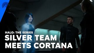 Halo The Series  Cortana Introduces Herself To Silver Team  Paramount [upl. by Isdnil]