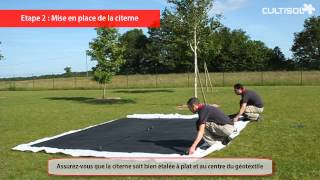 Installation dune citerne souple en EPDM [upl. by Kral519]