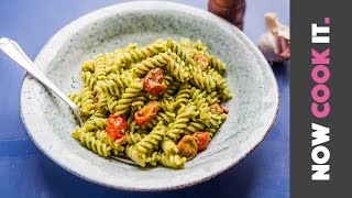 Speedy Pesto Pasta Recipe  Now Cook It [upl. by Bello]