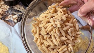 How to Make Pasta  Traditional Homemade Cavatelli With and Without Eggs [upl. by Penrod]