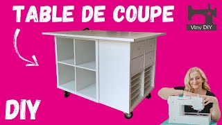 Fabriquer une Table de Coupe avec Roulettes  TUTO DIY [upl. by Dearman]