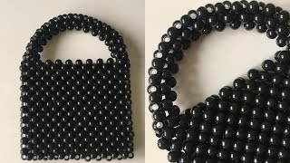 BONCUK ÇANTA YAPIMI  How To Make a Bead Bag [upl. by Crista960]