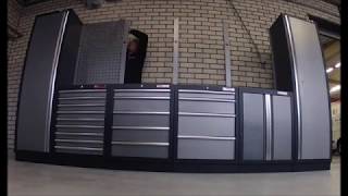 Powerplustools timelaps van de opbouw van een werkplaats [upl. by Edyaw]