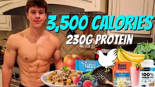 Full Day of Eating 3500 Calories  High Protein Diet to Build Muscle and Get Stronger [upl. by Alracal]