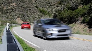 Volkswagen Golf R vs Subaru WRX STI  AWD Performance Review  Everyday Driver [upl. by Rennat]