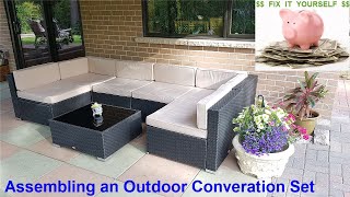 Outdoor Conversation Set Assembly [upl. by Adnylg896]