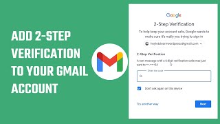 How to add 2step verification in Gmail  Twofactor authentication  2022 [upl. by Jenesia]