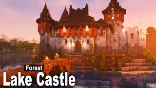 Minecraft How to build a Diorite Lake Castle  Interior  Tutorial part 2 [upl. by Goar703]