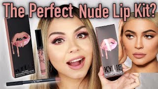 New KYLIE MATTE LIP KIT IN SHADE KYLIE REVIEW [upl. by Elmaleh]