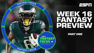 Week 16 Preview Part 1  Fantasy Focus 🏈 [upl. by Brentt]