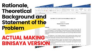 Rationale Theoretical Background and Statement of the Problem RESEARCH BISAYA VERSION Part 2 [upl. by Meerak]