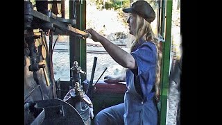 Woman of Steam Simone driving at Zig Zag Rly 2005 [upl. by Lessur946]