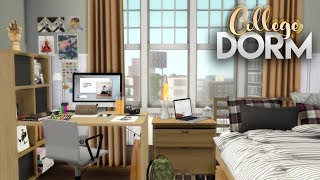 ART STUDENTS DORM ROOM  The Sims 4 Speed Build [upl. by Sivad546]