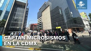 Así captaron usuarios los tres microsismos registrados en la CDMX [upl. by Eglantine395]