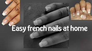 How to Shape Nails💅  French Nails At Home 🏡  Nail Art Designs [upl. by Xineohp]