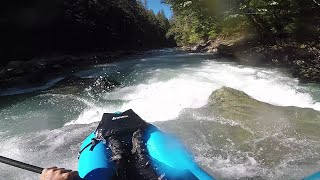 NF Nooksack River Canyon  Packrafting WA  740cfs  Class III [upl. by Suolekcin497]