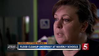 Flood cleanup underway at Waverly Schools [upl. by Errot788]