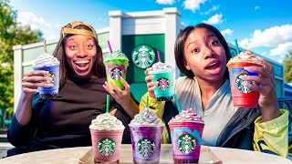 Trying Viral TikTok Starbucks Drinks [upl. by Afatsom]