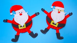 DIY christmas How to make paper santa claus Easy paper crafts [upl. by Gant175]