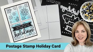 Postage Stamp Holiday Card [upl. by Orecul228]