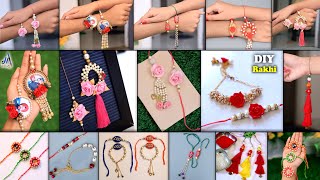 Easy DIY Rakhi Making At Home  For BhaiyaBhabhi Raksha Bandhan 2020 [upl. by Irwinn]