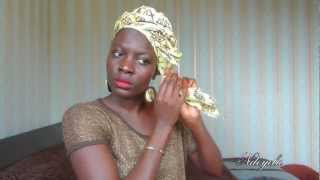 How i tie my African headwrapsAttaché de foulard africain X3 [upl. by Ellienad]