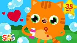 Pop the Bubbles  13 Fun Activity Songs  Kids Songs  Super Simple Songs [upl. by Eisak541]