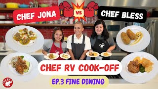 COOKOFF EP 3 FINE DINING  Chef Jona VS Chef Bless  Chef RV [upl. by Masha]